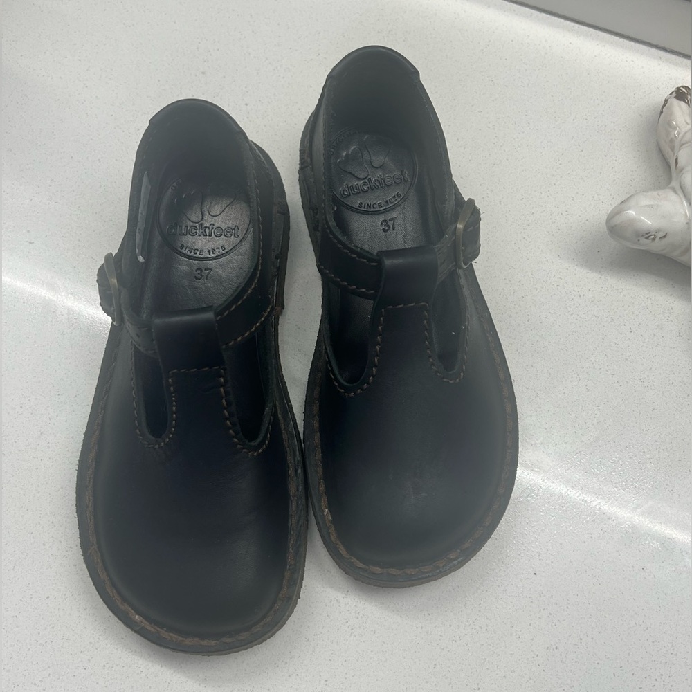 Black Duckfeet Lolland T-Strap Mary Jane style.